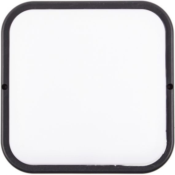 Светильник светодиод влагозащ. Квадрат Белый свет 4000K 190*190*3мм ULW-Q229 корпус черный 13195