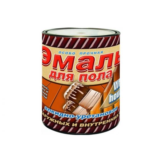 Эмаль для пола"WHITE HOUSE"мокрый асфальт 2,7 кг  15327