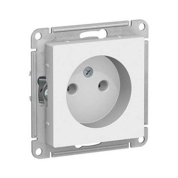 Механизм розетки 1-м без заземл. 16А белая ATLAS DESIGN  ATN000141/ 1240145