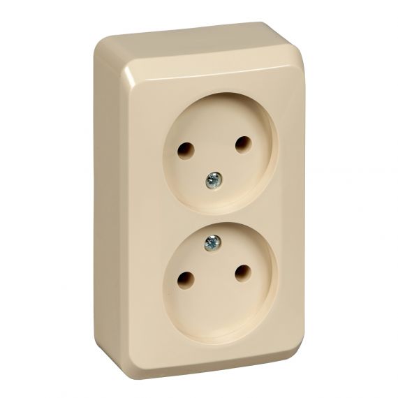 ЭТЮД Розетка РА 16-005К 2-я б/з о/у крем