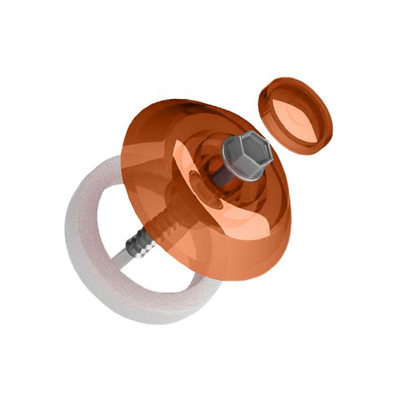 Термошайба коричневая для монтажа поликарбоната