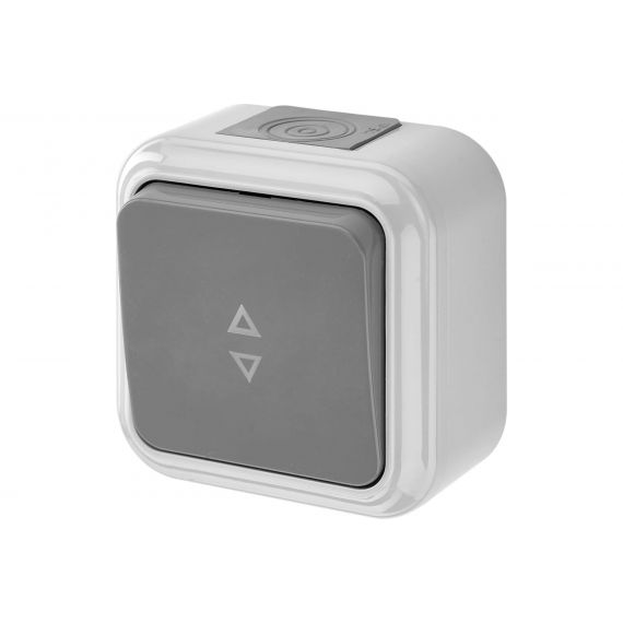Выключатель 1кл. А10-868 о/п IP54 серый проходной Пралеска Аква  05511