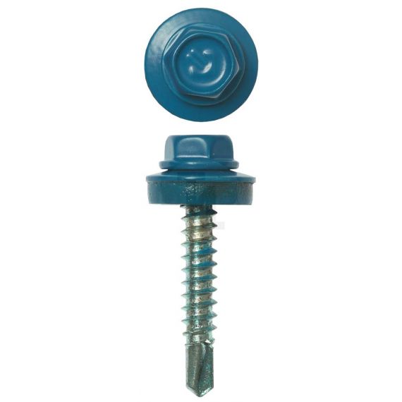 Саморезы кровельн.5,5*19 синий насыщ.