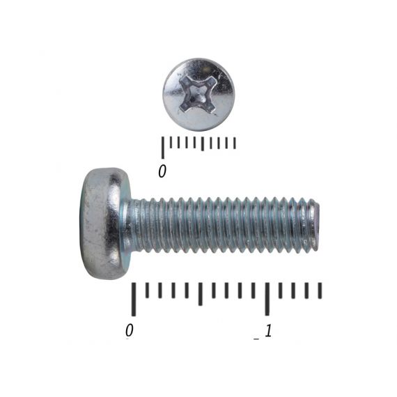 Винт DIN 7985 5*14 с полуцилиндр.головкой  6584