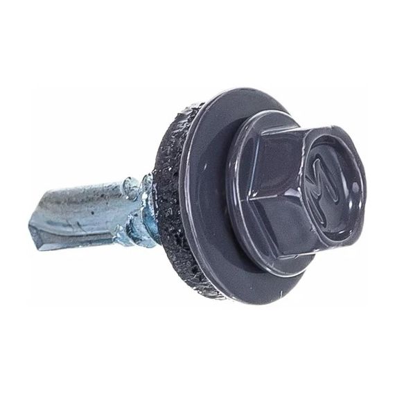 Саморезы кровельн.5,5*19 серый графит