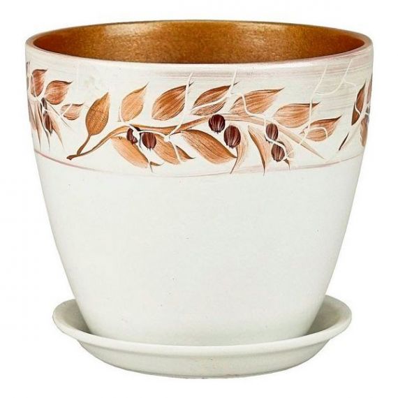 Горшок Роспись Бутон Лаура 21см РС11/4