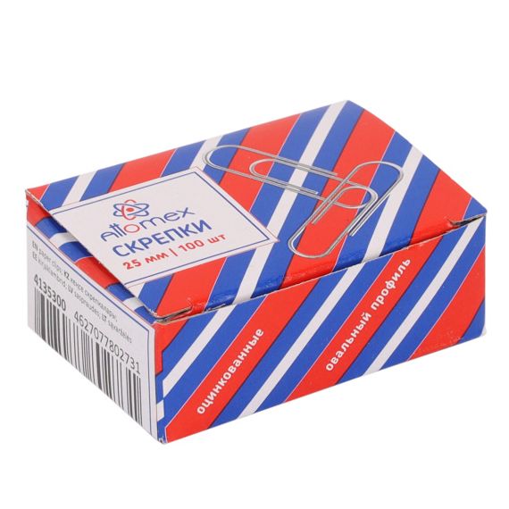 Скрепки 100шт 25мм 4135300
