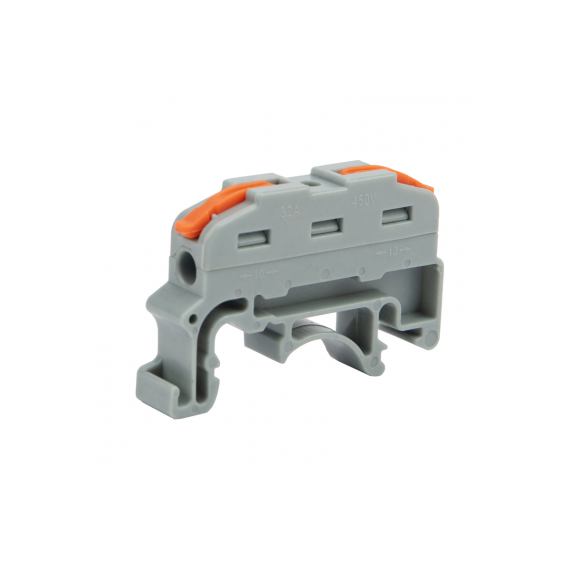 Клемма СМК 222-621D проходная 1-полюсная на DIN-рейку (1-6 мм) Rexant 07-5291