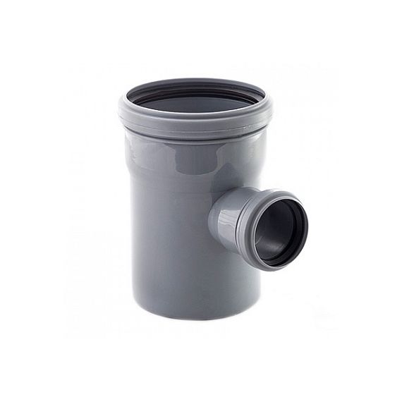 Тройник Дн110*50*87° серый  027-1733