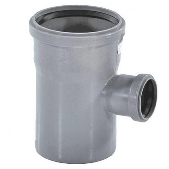 Тройник Дн110*50*87° серый VALFEX 24110050