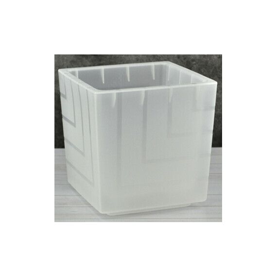 Кашпо Квадро 3,3л (прозрачный) КВ1600