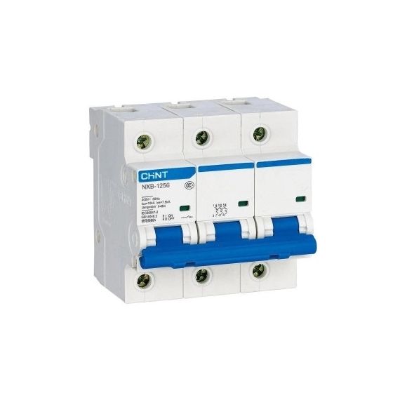Выключатель автоматический модульный 3п С 125А 10кА NXB-125 (R) CHINT 816143 1608856