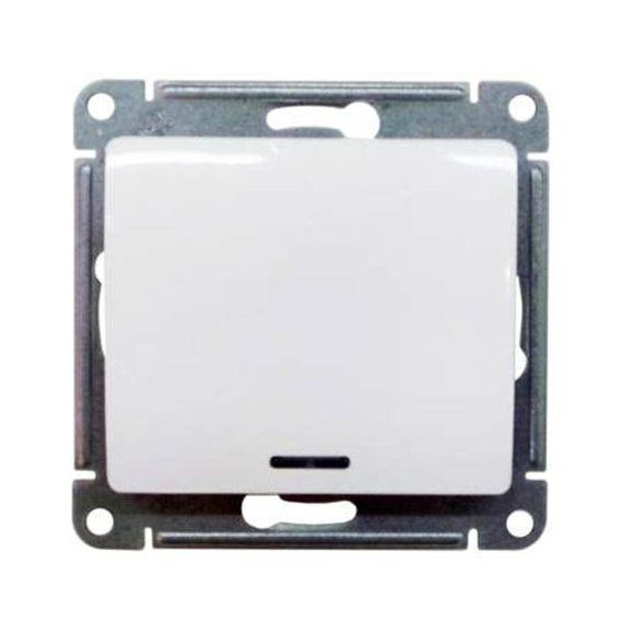 Выключатель 1-клавишный с подсветкой 10АХ белый ATLAS DESIGN  ATN000113