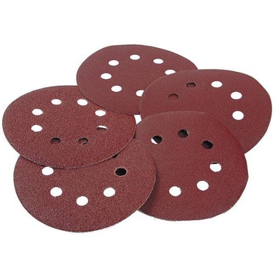 Круг наждачный на липучей основе 125мм в ассорт. с отверстиями