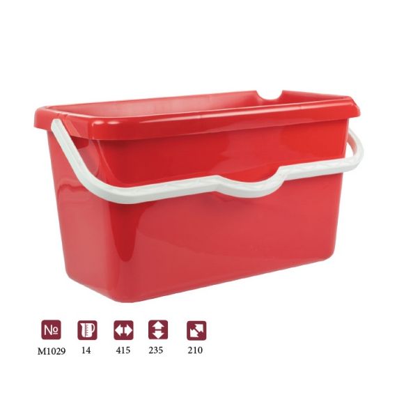 Ведро 14л прямоугольное  М1029