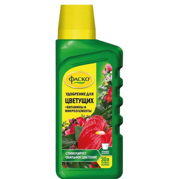 Удобрение жидкое для цветущих 285мл ФАСКО Цветочное счастье 113352