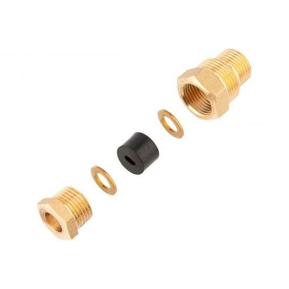 Сальник с двойной резьбой 1/2 и 3/4 для ввода кабеля в трубу PROconnect 51-0610-2