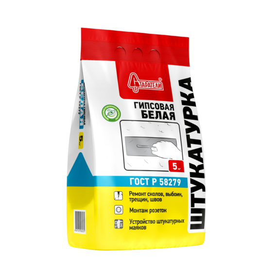 Штукатурка Старатели гипсовая белая 5кг 11507819