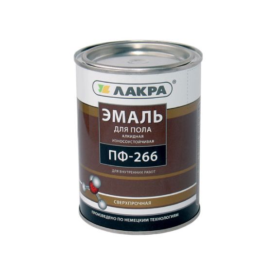 Эмаль ПФ-266 Желто-корич. 1кг Лакра Синтез