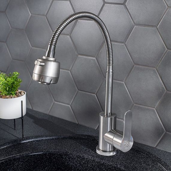 Смеситель для кухни, Д35  SUS124-016F