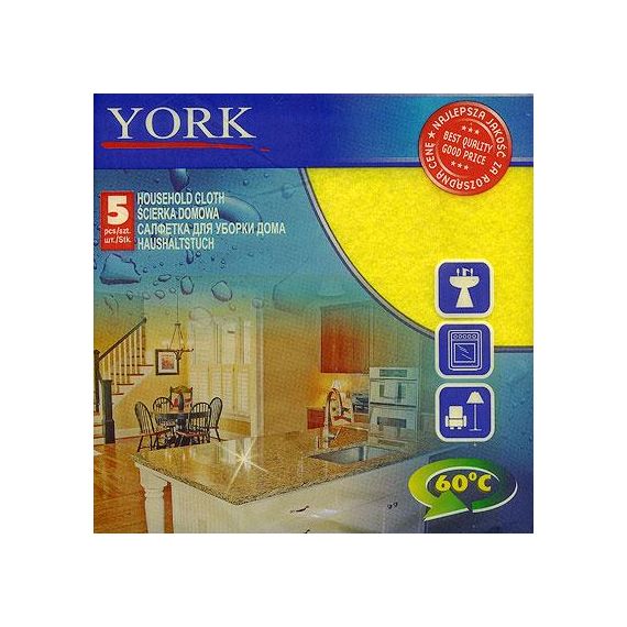 Салфетки хоз.губчатые 3шт ЙОРК 24010/5370