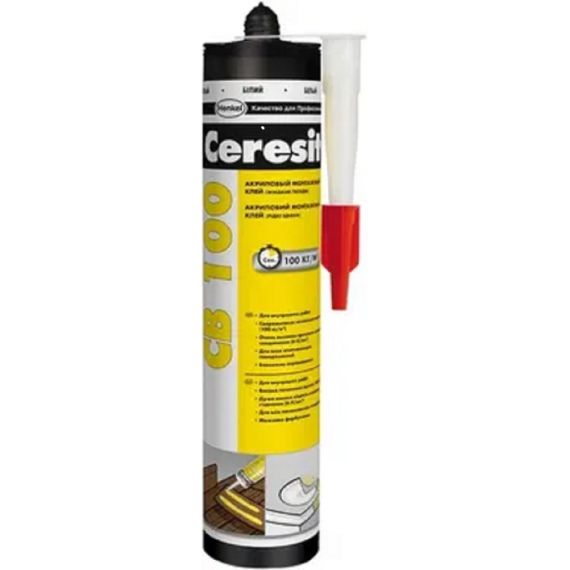 Клей монтажный СВ100 акриловый 380 Г (12) "CERESIT" 275921