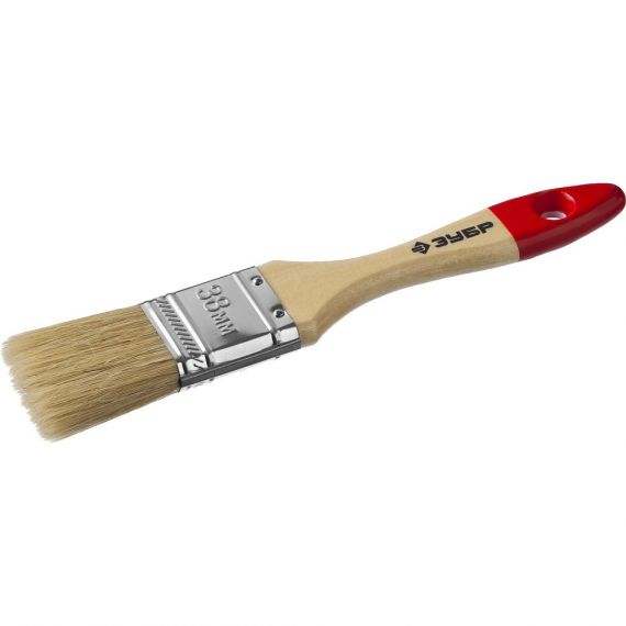 Кисть плоская 38мм ЗУБР Универсал натуральная щетина  4-01003-038