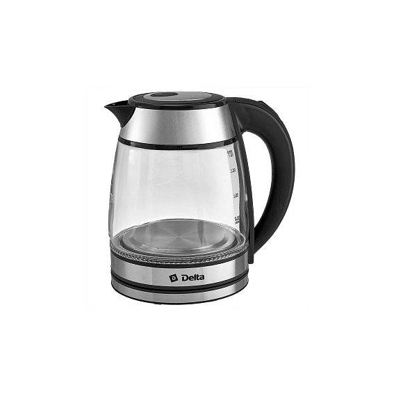 Чайник электр. DELTA DL-1120 корпус из жаропрочного стекла