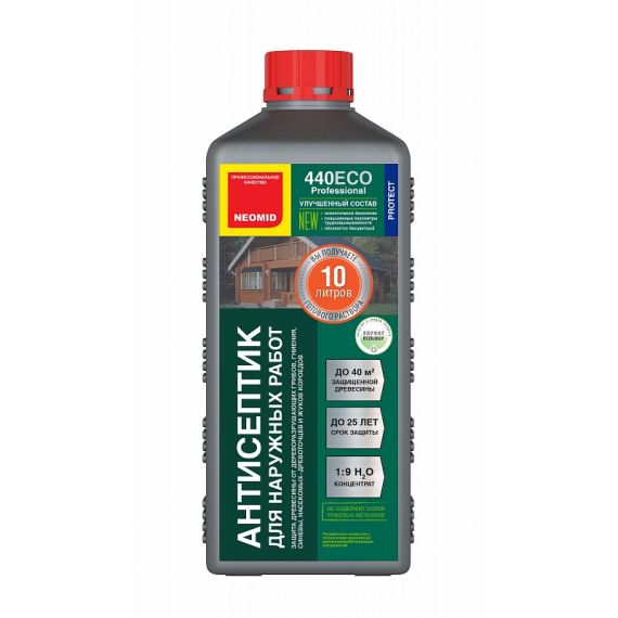 НЕОМИД 440 Деревозащитный состав д/наружных работ 1л  00631