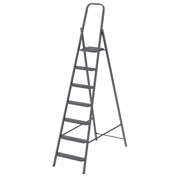 Стремянка стальная 7 ступ.  24772/ам707 ГЕВА