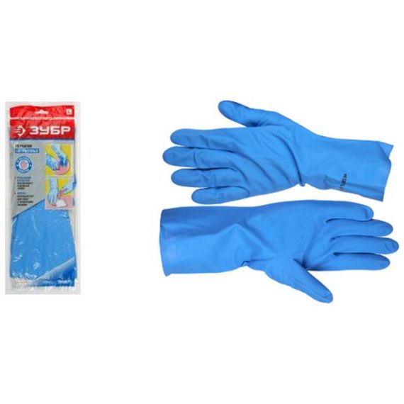 Перчатки ЗУБР нитриловые,пов.прочности,с х/б напылен.  11255#