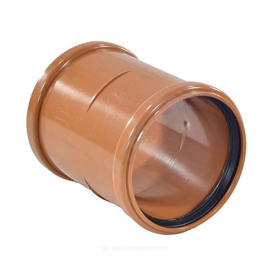 Муфта Дн110 б/нап в/к НПВХ ремонтная коричневая 128-1527