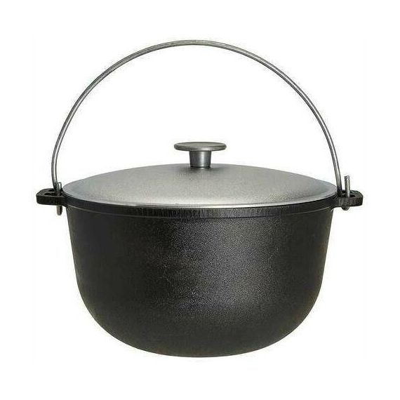 Казан 10л Туризм чугунный с алюм. крышкой  1510-6/5182563