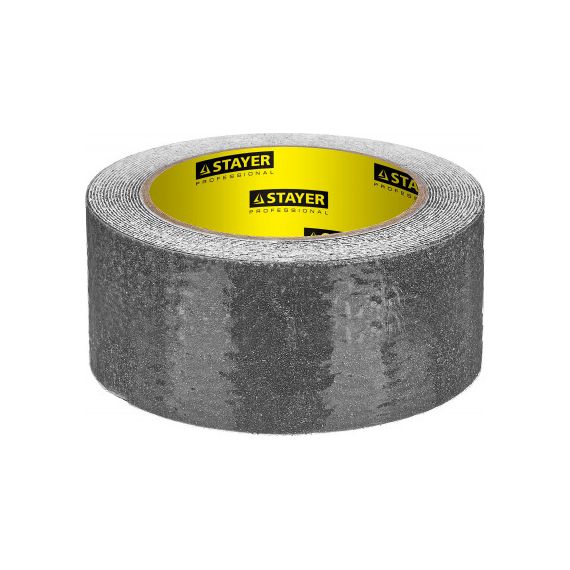 Лента клейкая Stayer 50 мм, 5 м, черная, противоскользящая professional 12270-50-05