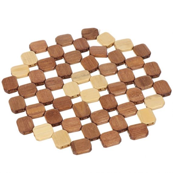 Подставка под горячее бамбук плетенка 20*20 Y4-4346/ 387036