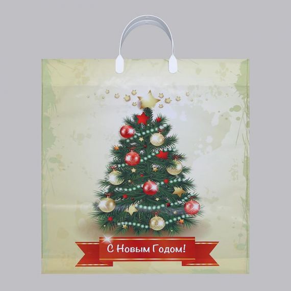 Пакет п/э с пласт.ручкой 38*35см в ассорт., изображение 2