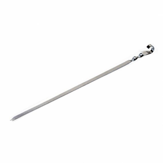 Шампур плоский 620*10*1,5 нерж 80-068