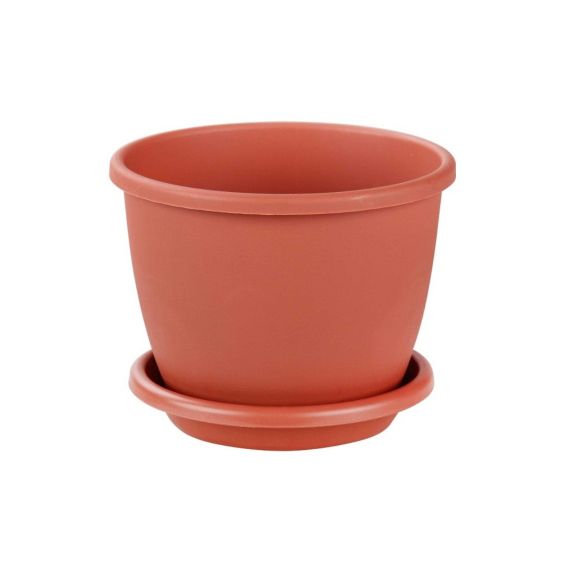 Горшок АФИНА 2,2 л с поддоном  М6522/М6521