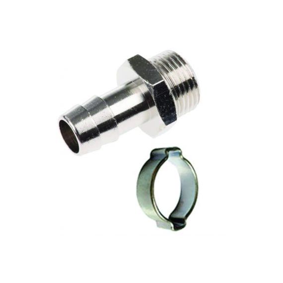 Переходник 1/4П- елочка 6мм + кольцо 6*11мм 0704.023200/ 188997