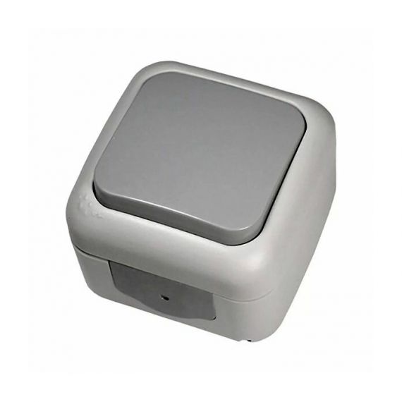 ВИКО Выкл.1кл.о/п серый