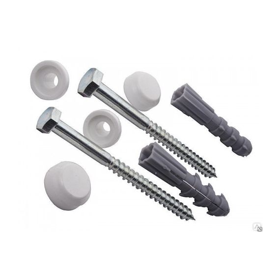 Крепление унитаза к полу D6*80 комплект саморезы 013-0384