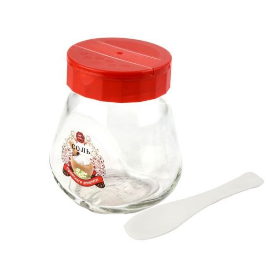 Банка для хранения специй  260мл с крышкой дозатором  350785