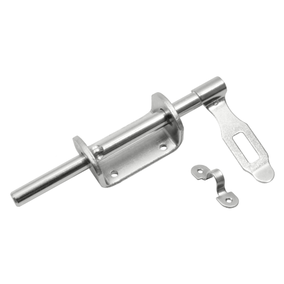 Засов воротный с накладкой 190мм цинк ДОМАРТ  ш033