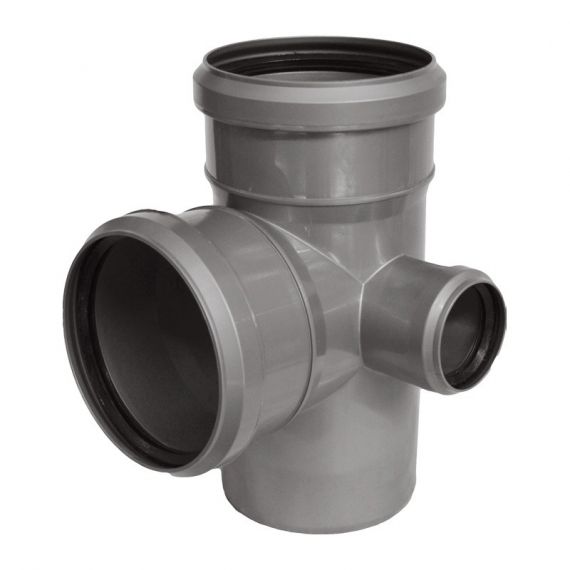 Крестовина Дн110*110*50*87° правая серая  027-1626