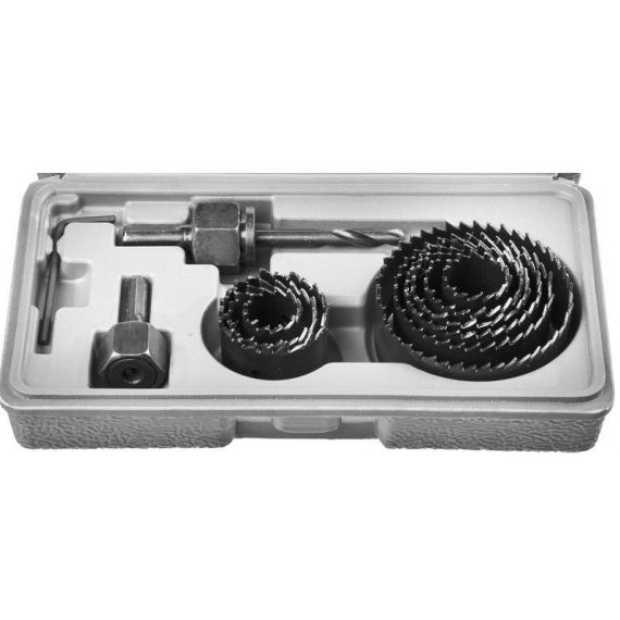 Набор кольцевых коронок по дереву 11-64мм 9шт 29600-Н11