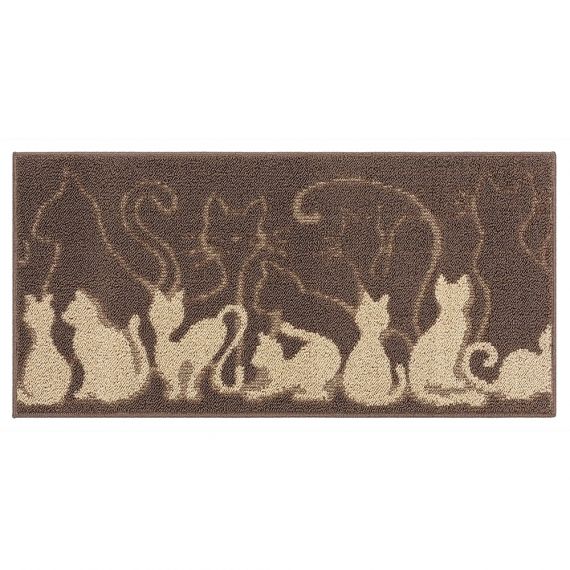 Коврик д/ванны SHAHINTEX LOOP ITALIANO 50*80 кошечки кофе с молоком 55  802128