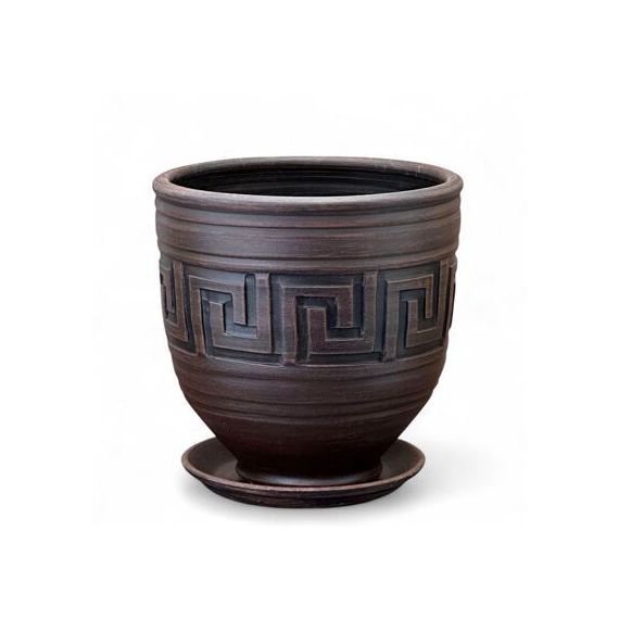 Горшок МЕАНДР коба венге 26см  12-204  741595