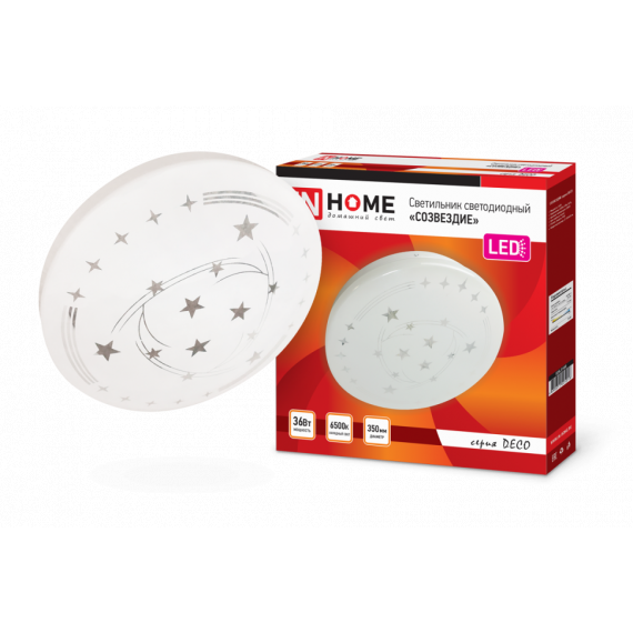 Светильник светодиодный DECO 36Вт 230В 4000К 2340лм 350*55 Созвездие 5001