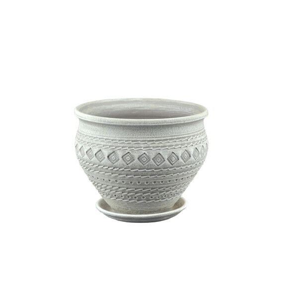 Горшок Кружева Чугунок капучино 21*17  09-112  663088