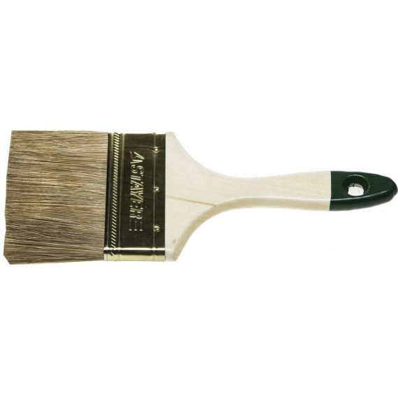 Кисть плоская 100мм STAYER Лазурь-Стандарт смешанная щетина  01031-100